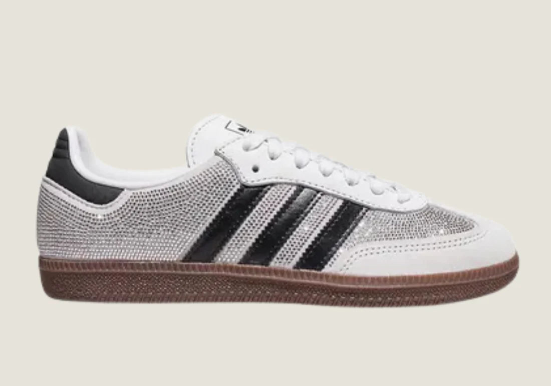 SAMBA OG RHINESTONE-EMBELLISHED TRAINERS