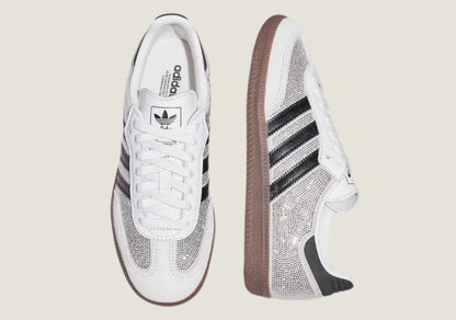 SAMBA OG RHINESTONE-EMBELLISHED TRAINERS