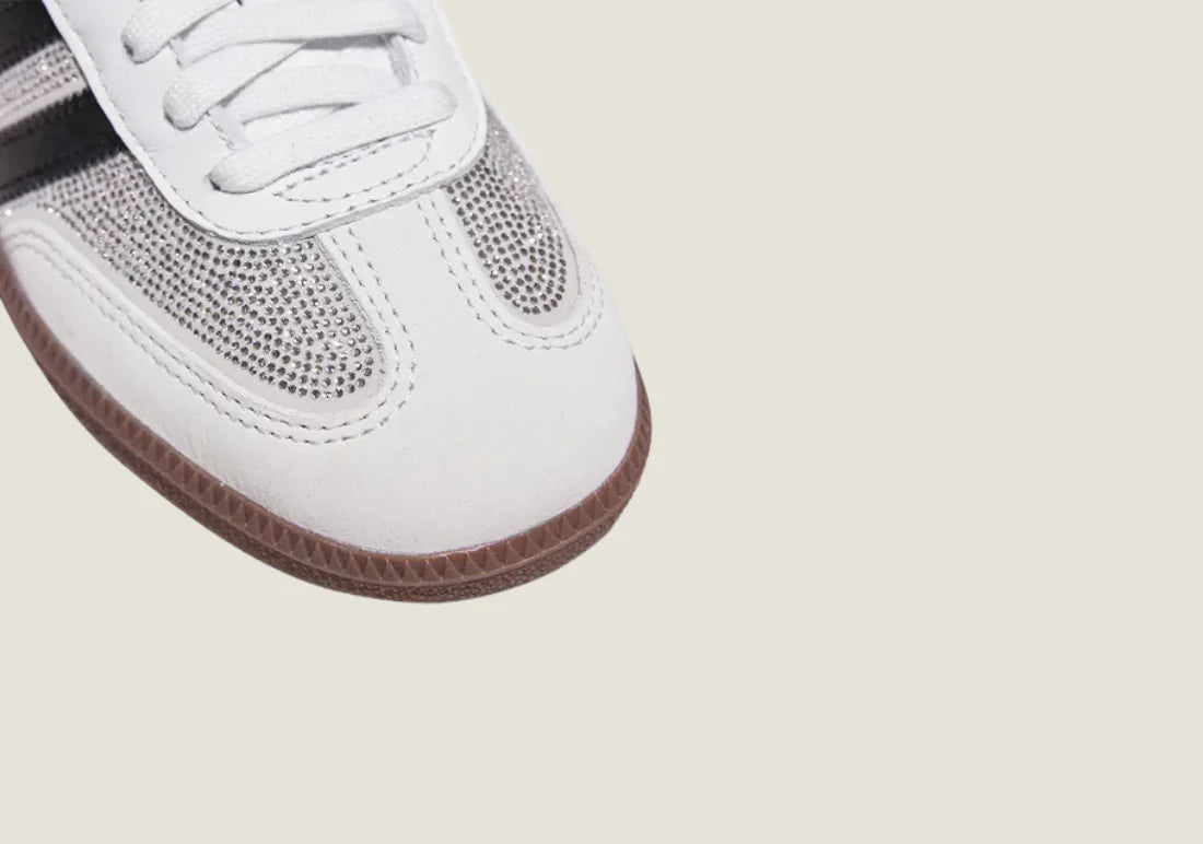 SAMBA OG RHINESTONE-EMBELLISHED TRAINERS