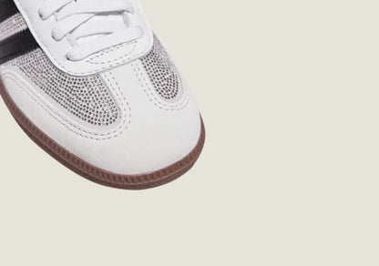 SAMBA OG RHINESTONE-EMBELLISHED TRAINERS