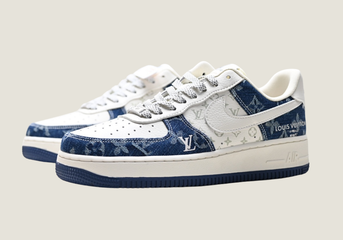Monogram Air Force 1 Blue Denim Limited Edition