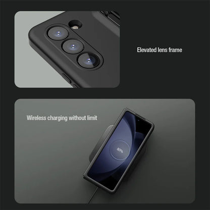 Soft Silicone Case With S Pen For Samsung Galaxy Z Fold 5