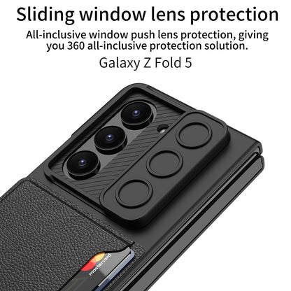 Ultrathin Matte Case with Card Holder For Samsung Galaxy Z Fold 5